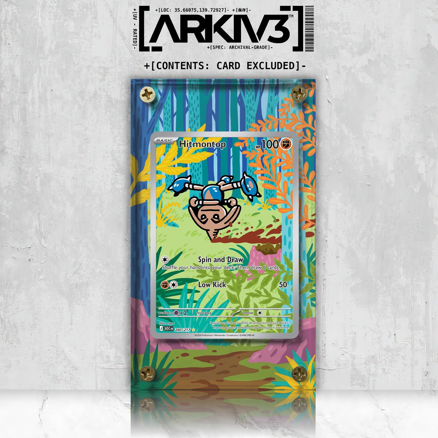 [UNIT: 240/217] // Hitmontop Extended Art Display Case - Raw