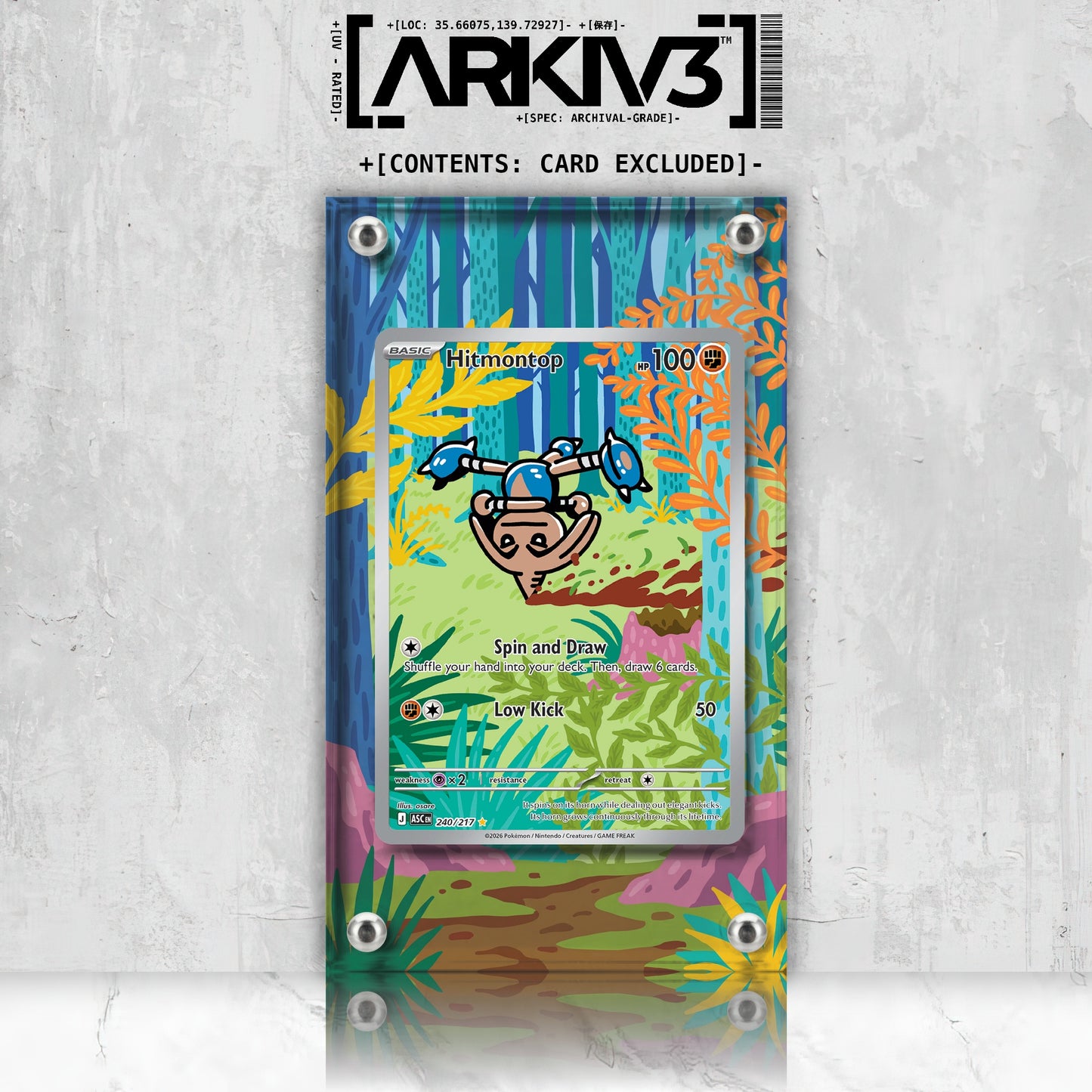 [UNIT: 240/217] // Hitmontop Extended Art Display Case - Raw