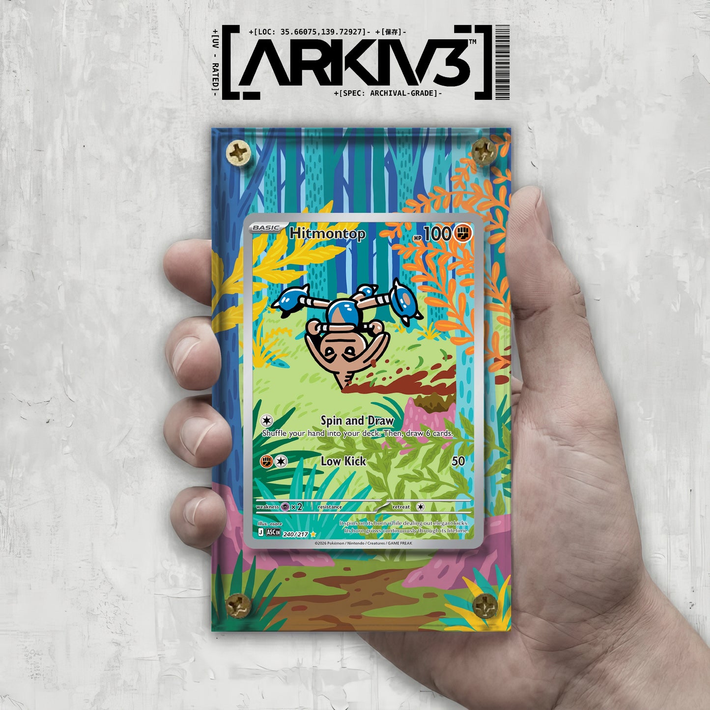 [UNIT: 240/217] // Hitmontop Extended Art Display Case - Raw