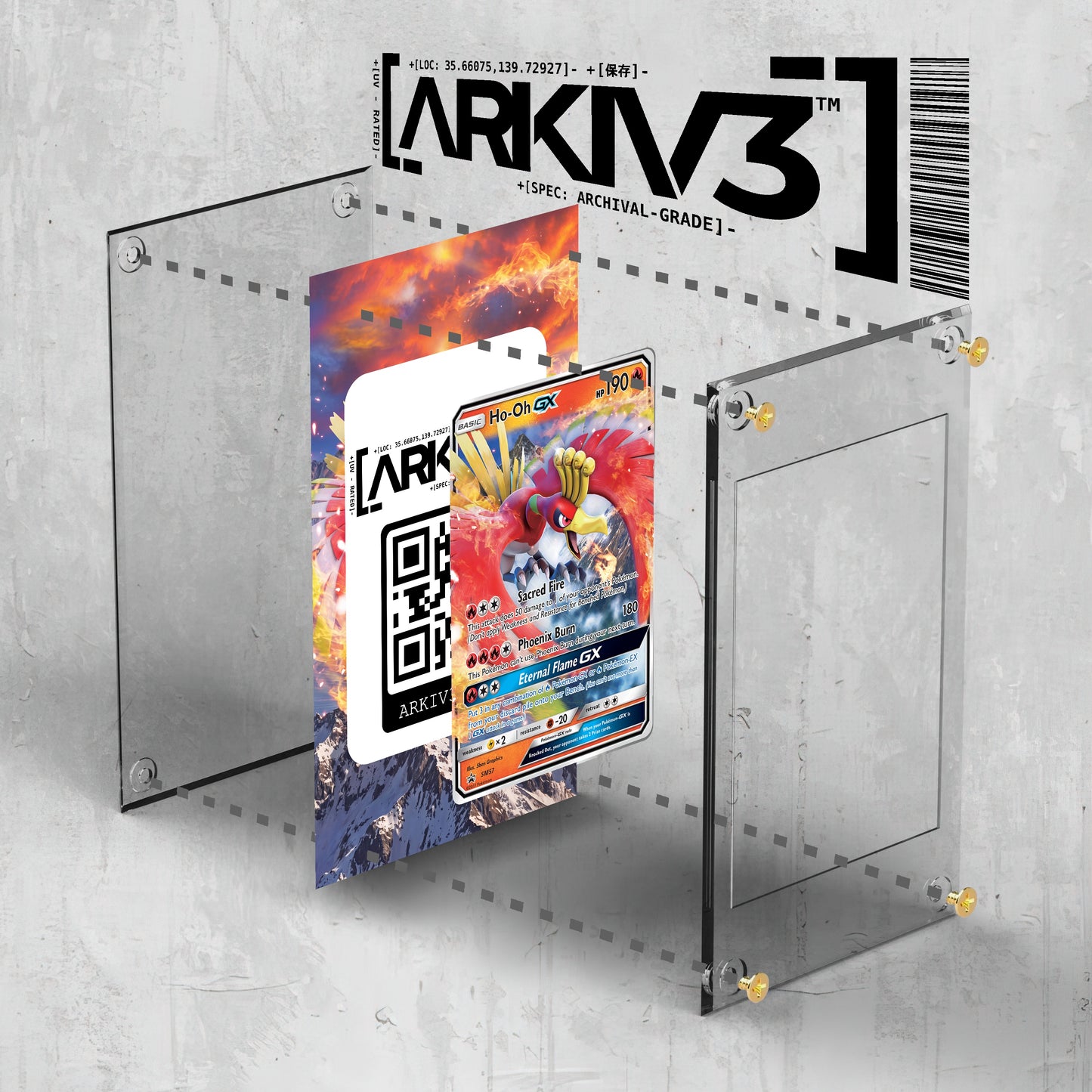 [UNIT: SM57/248] // Ho-Oh-GX Extended Art Display Case - Raw