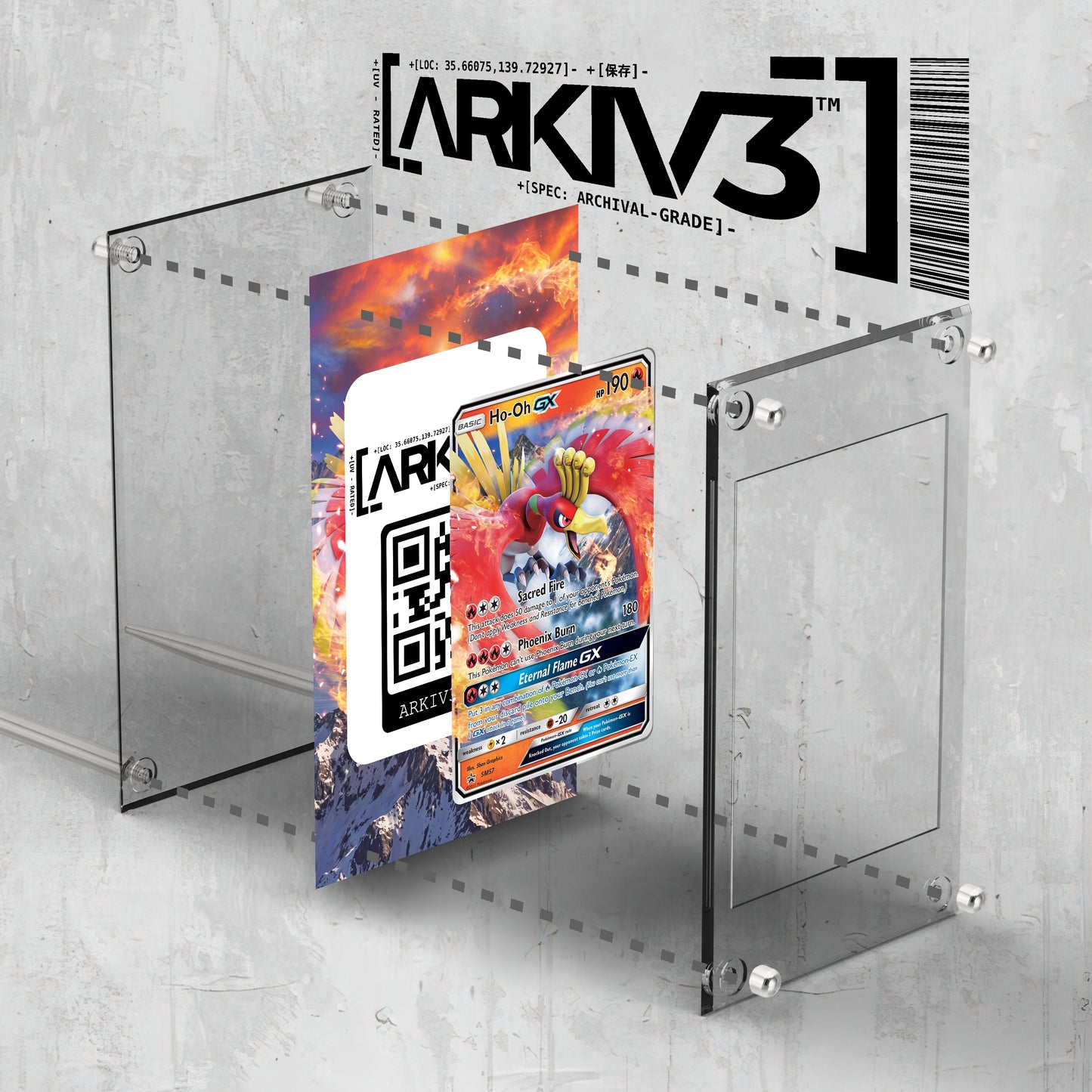 [UNIT: SM57/248] // Ho-Oh-GX Extended Art Display Case - Raw