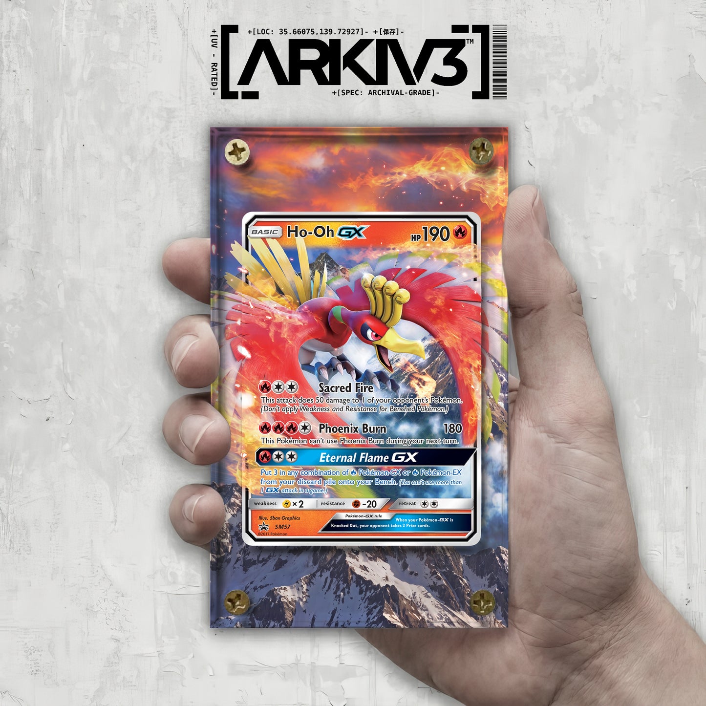 [UNIT: SM57/248] // Ho-Oh-GX Extended Art Display Case - Raw