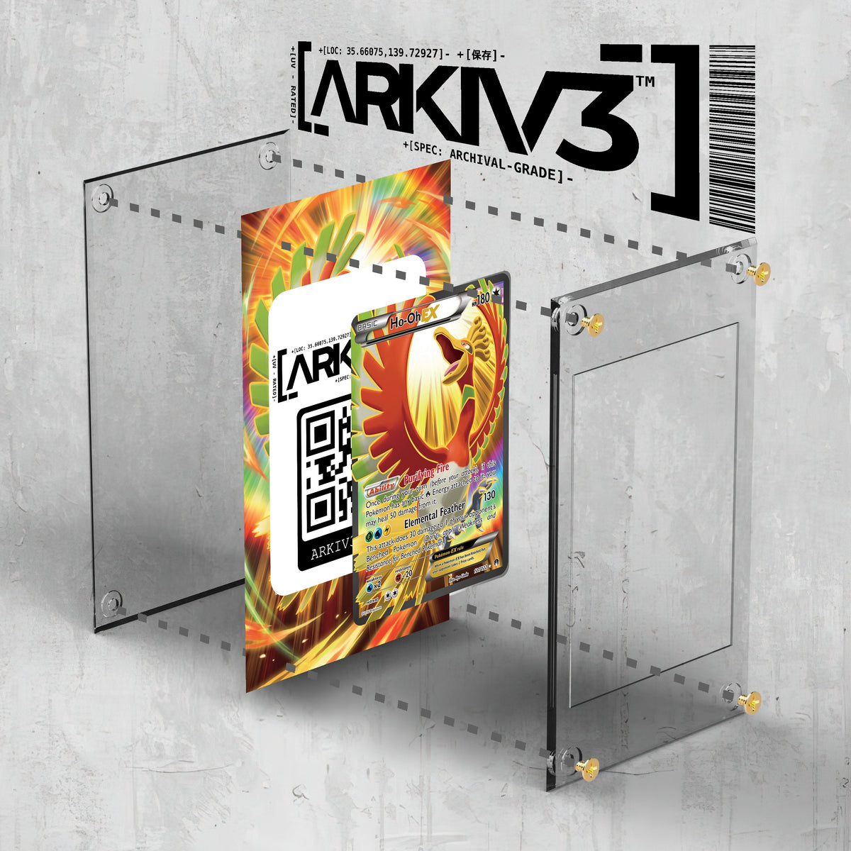 [UNIT: 121/122] // Ho-Oh EX Extended Art Display Case - Raw