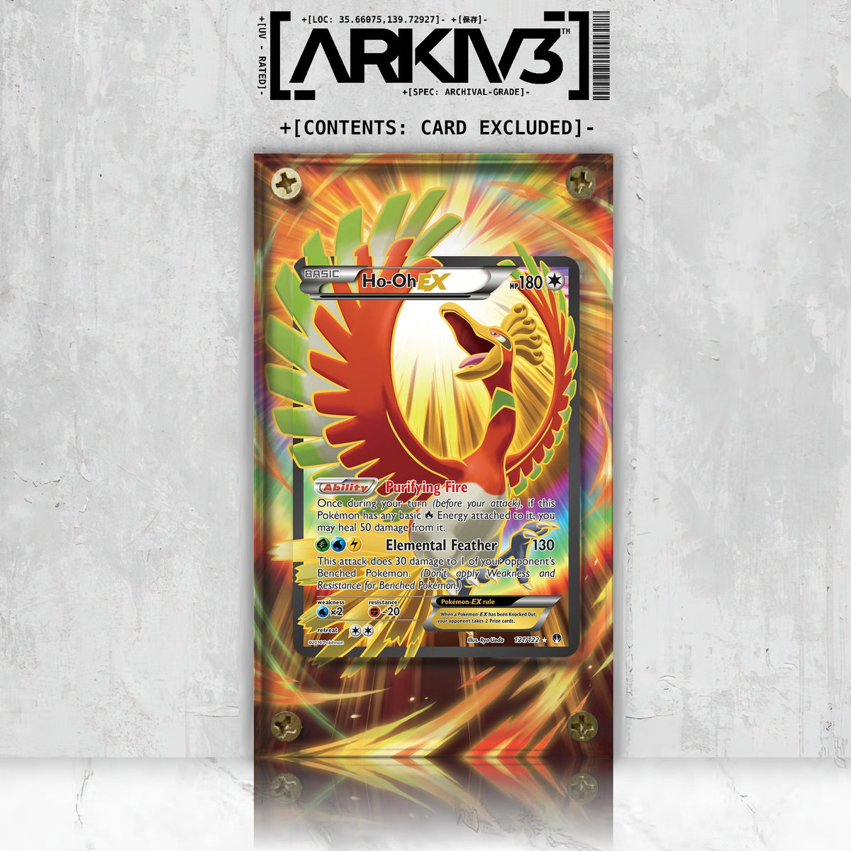[UNIT: 121/122] // Ho-Oh EX Extended Art Display Case - Raw