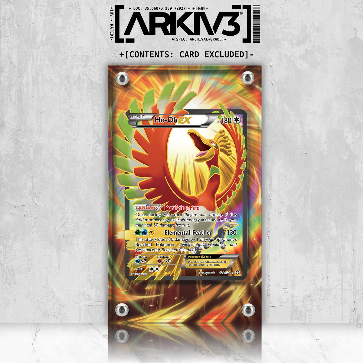 [UNIT: 121/122] // Ho-Oh EX Extended Art Display Case - Raw
