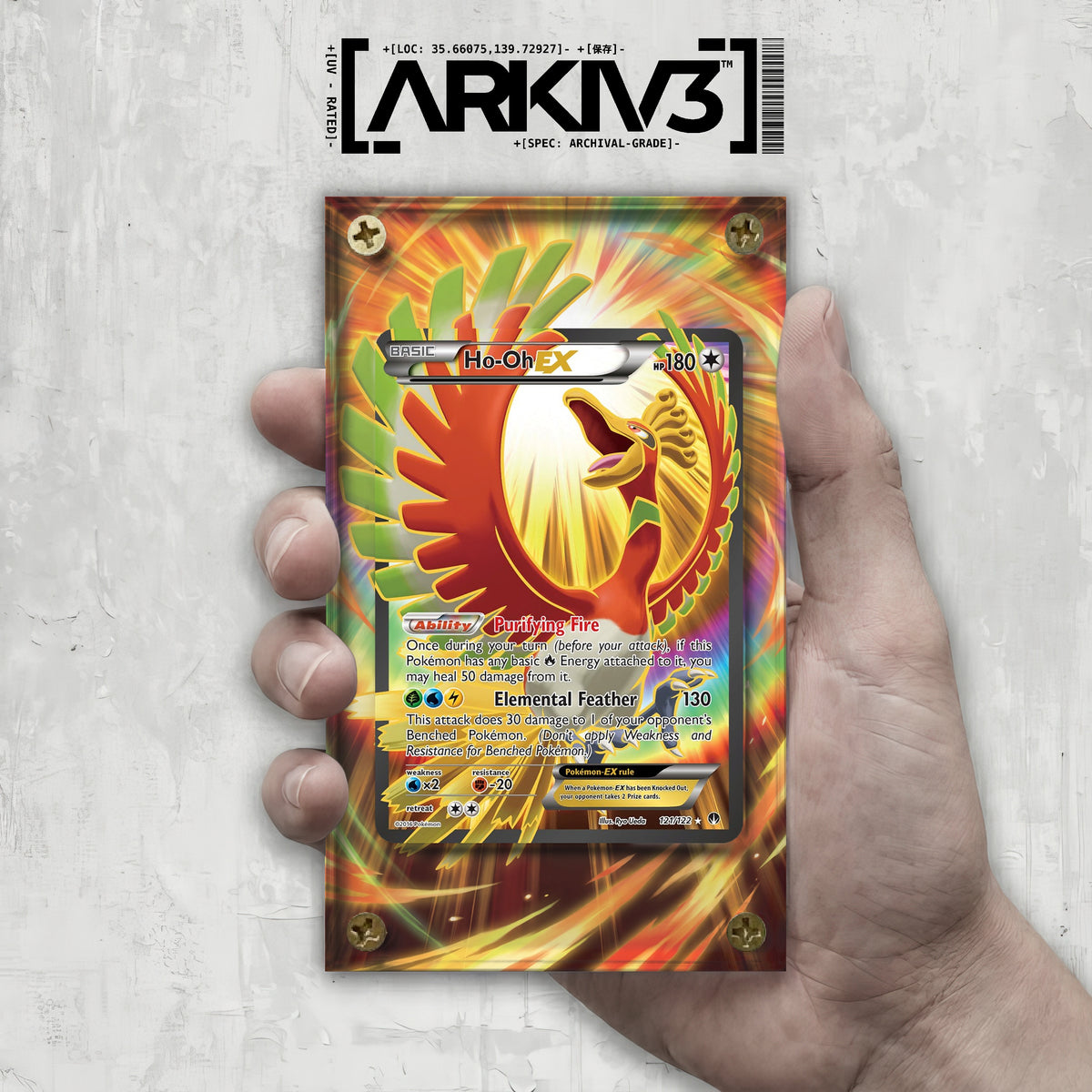 [UNIT: 121/122] // Ho-Oh EX Extended Art Display Case - Raw