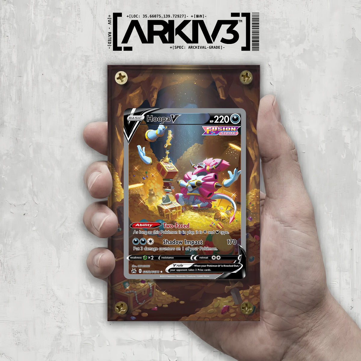 [UNIT: GG53/70] // Hoopa V Extended Art Display Case - Raw