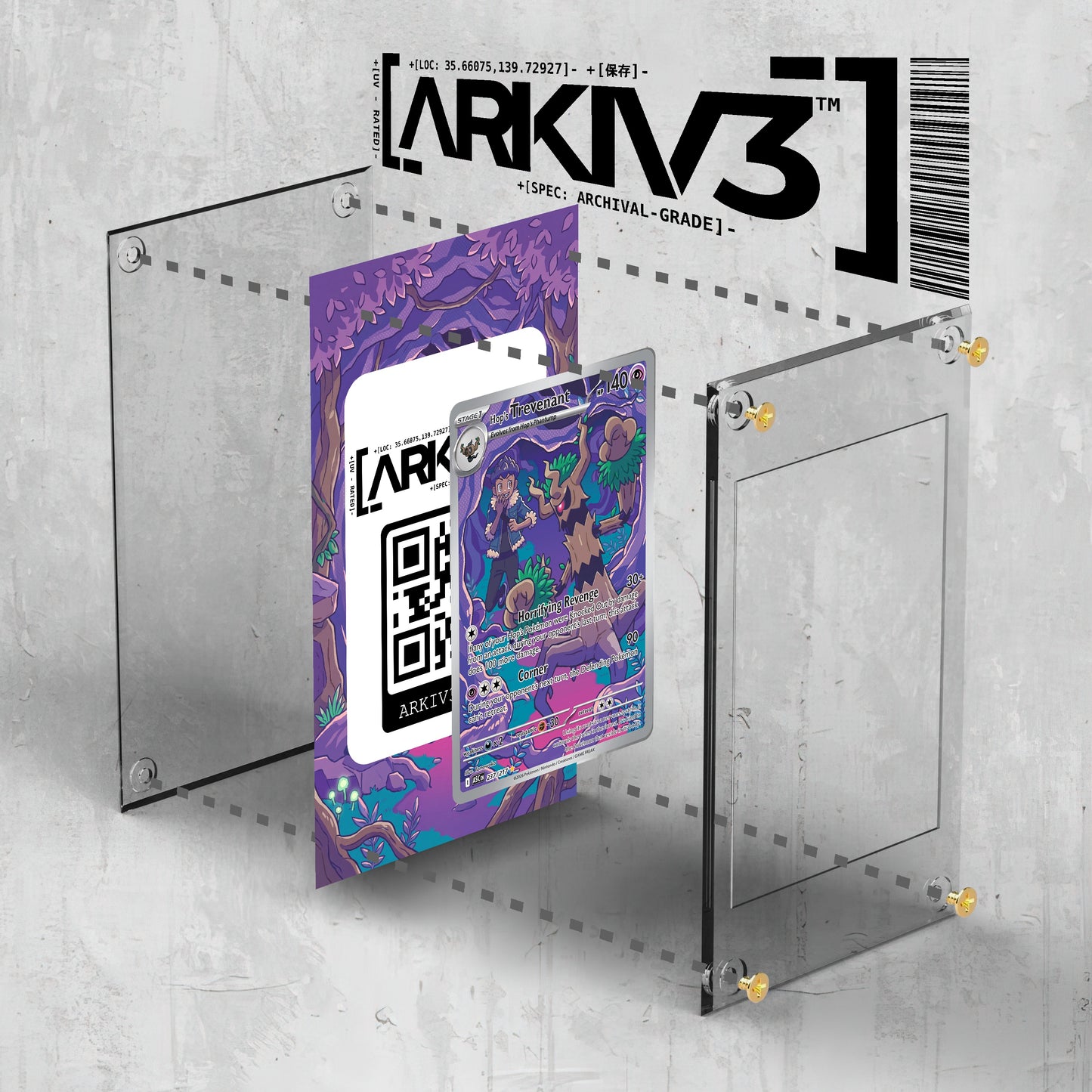 [UNIT: 237/217] // Hop's Trevenant Extended Art Display Case - Raw