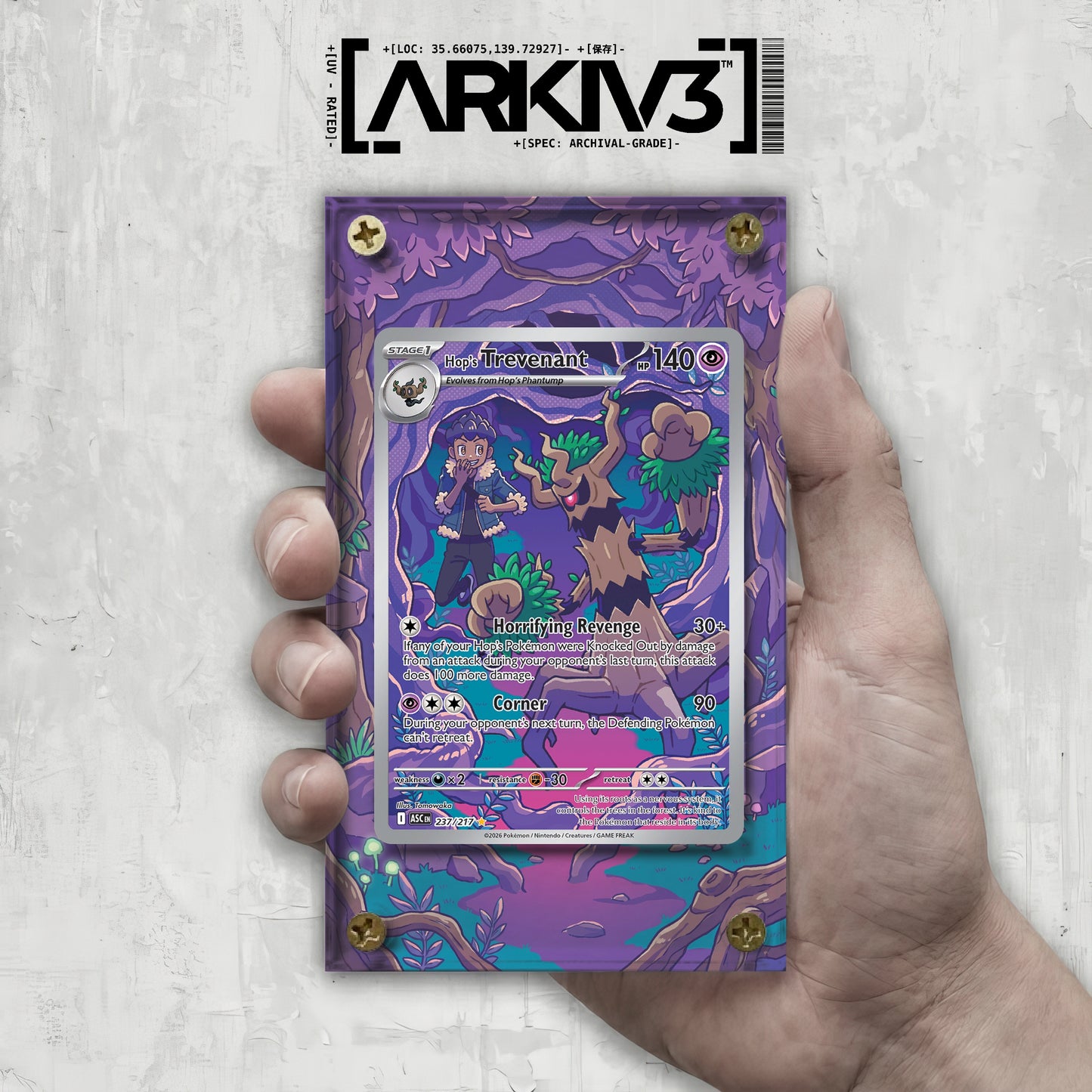 [UNIT: 237/217] // Hop's Trevenant Extended Art Display Case - Raw