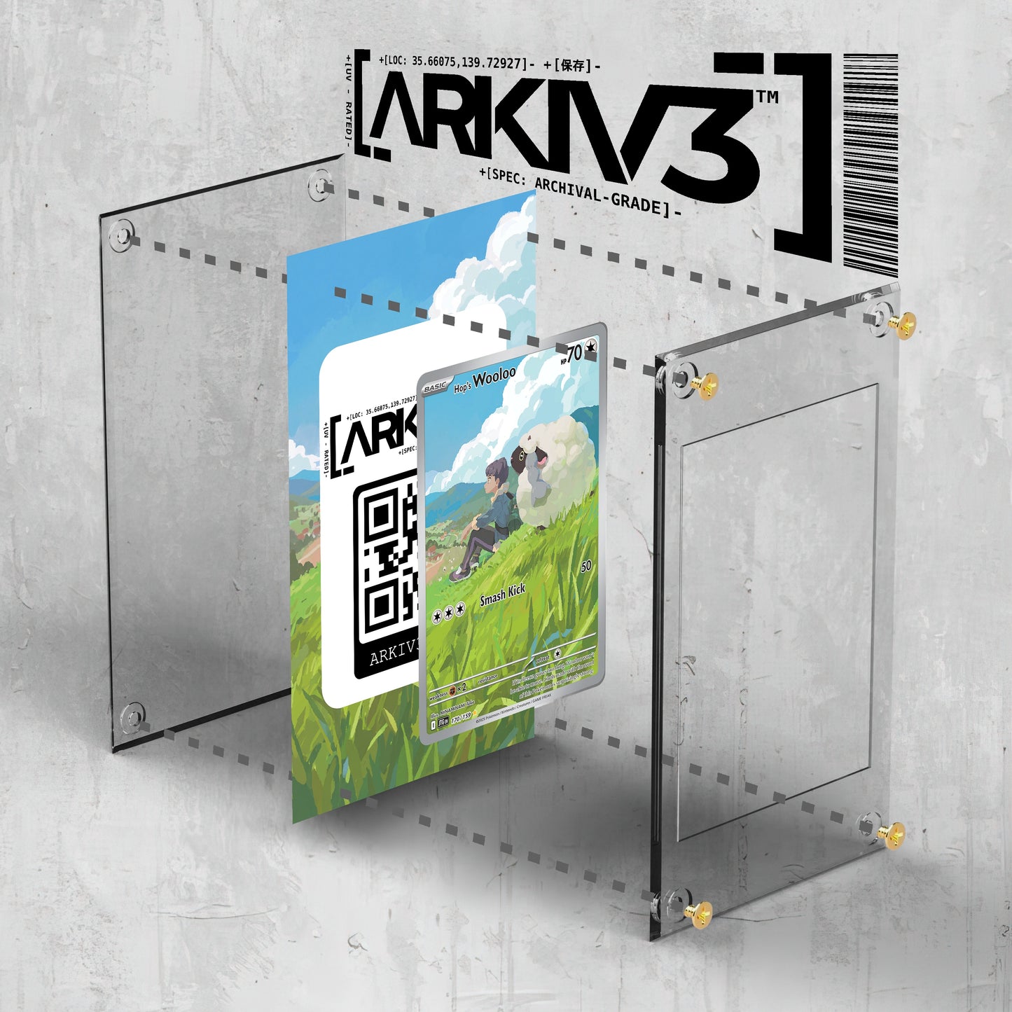 [UNIT: 170/159] // Hop's Wooloo Extended Art Display Case - Raw
