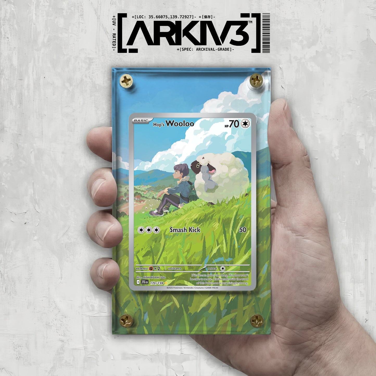 [UNIT: 170/159] // Hop's Wooloo Extended Art Display Case - Raw