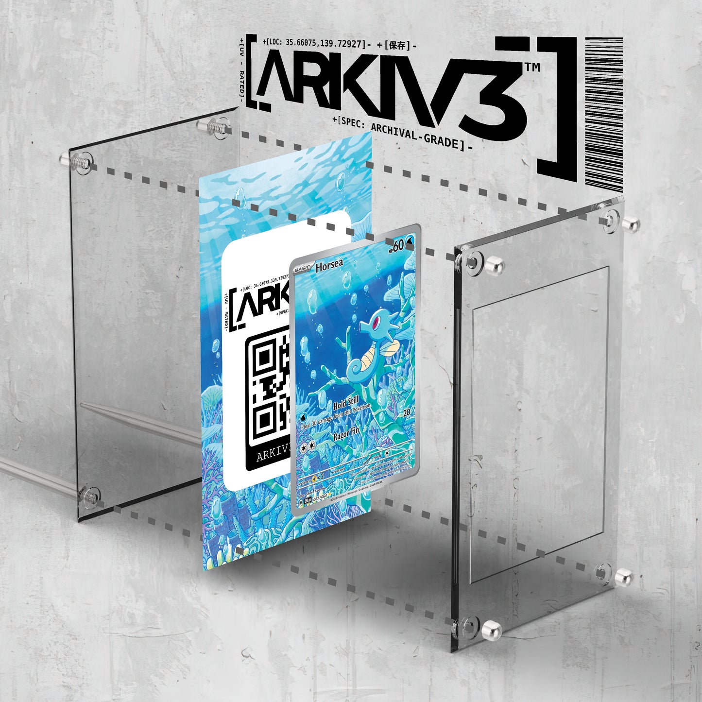 [UNIT: 67/64] // Horsea Extended Art Display Case - Raw