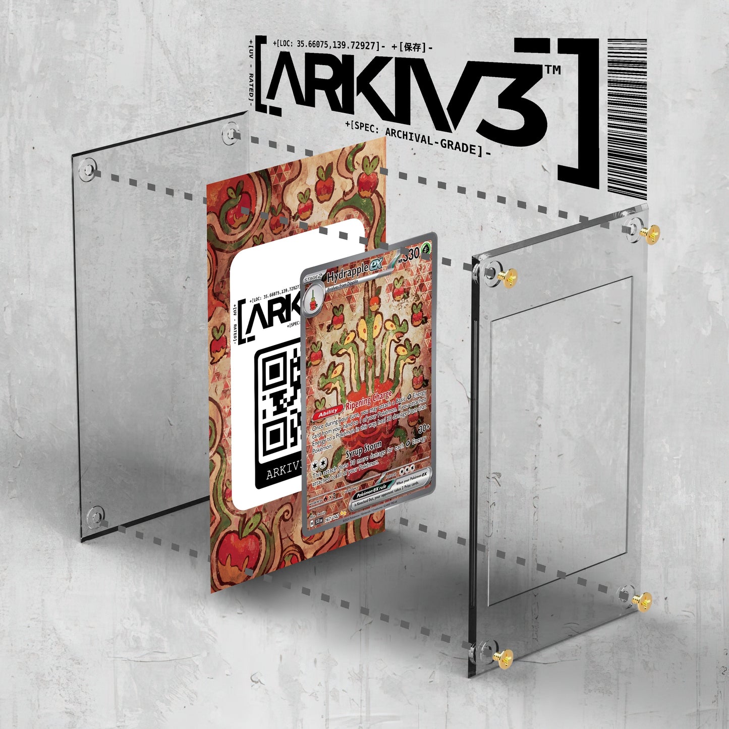 [UNIT: 167/142] // Hydrapple ex Extended Art Display Case - Raw
