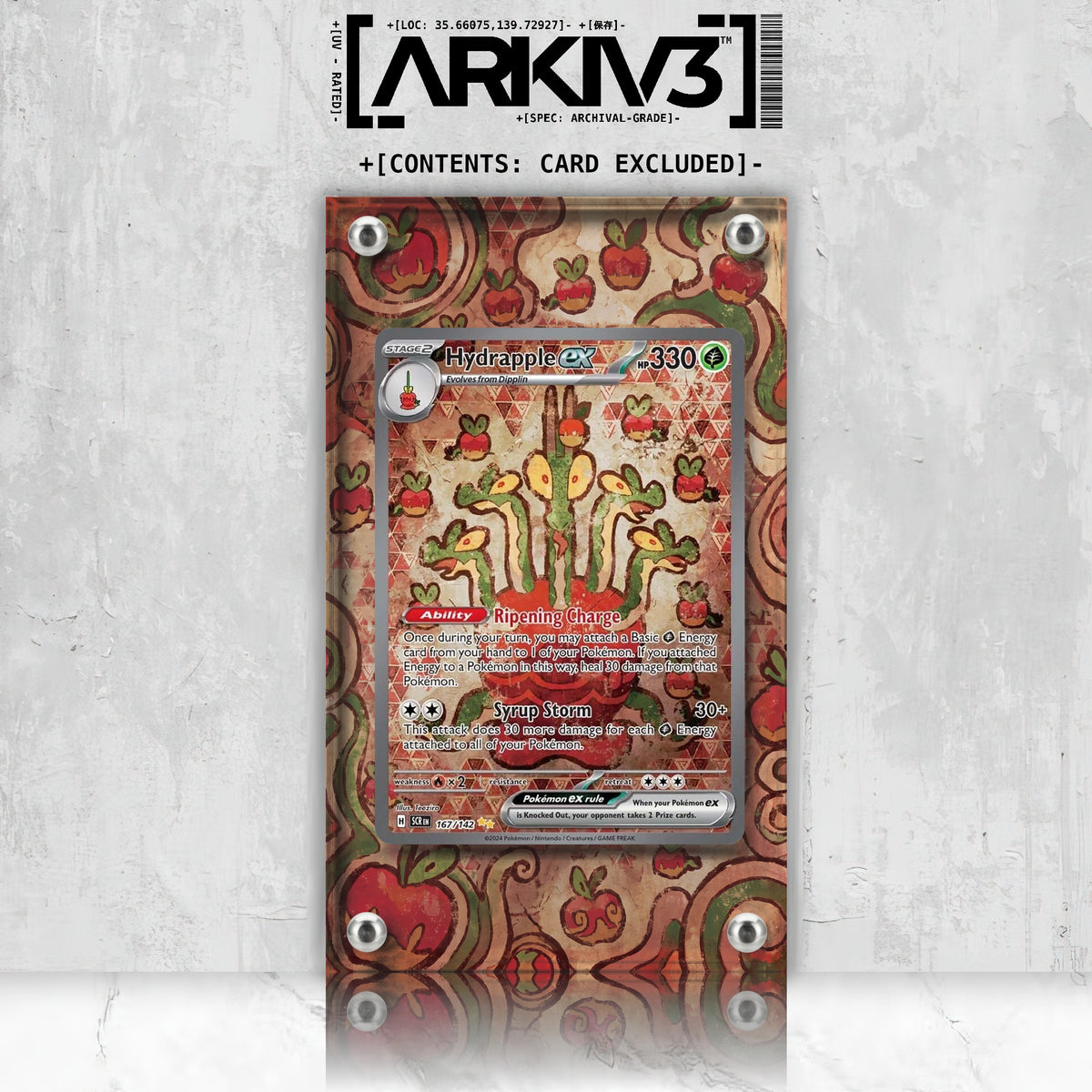 [UNIT: 167/142] // Hydrapple ex Extended Art Display Case - Raw