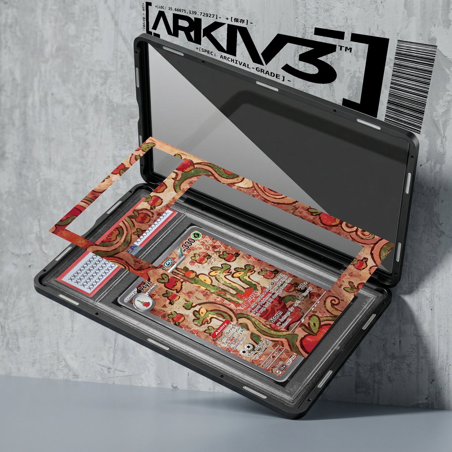 ARKIV3 PSA graded exploded mockup