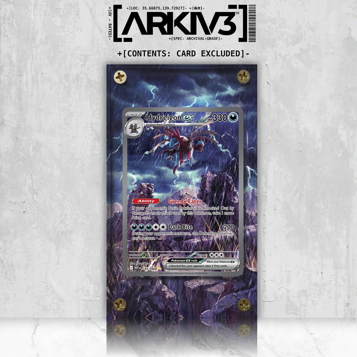 [UNIT: 169/86] // Hydreigon ex Extended Art Display Case - Raw