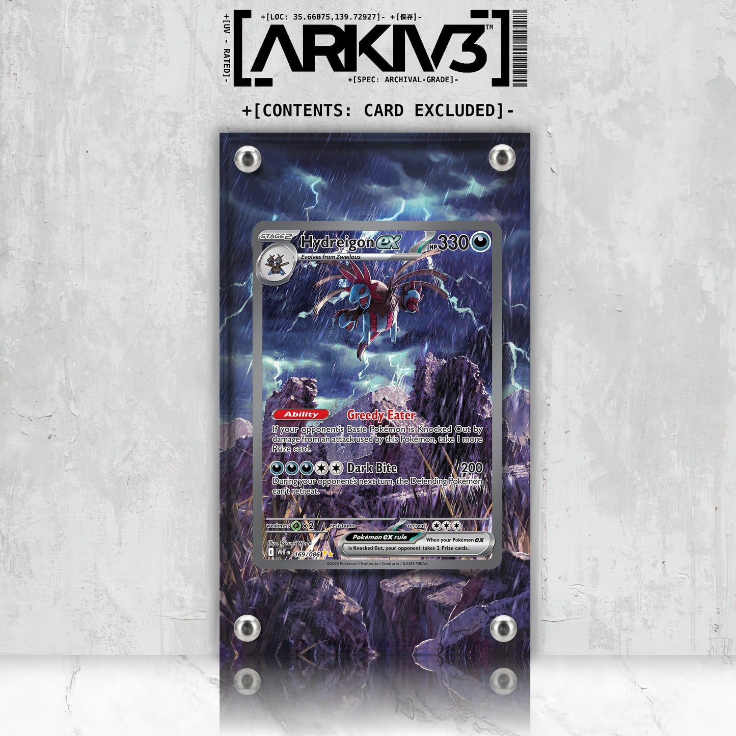 [UNIT: 169/86] // Hydreigon ex Extended Art Display Case - Raw