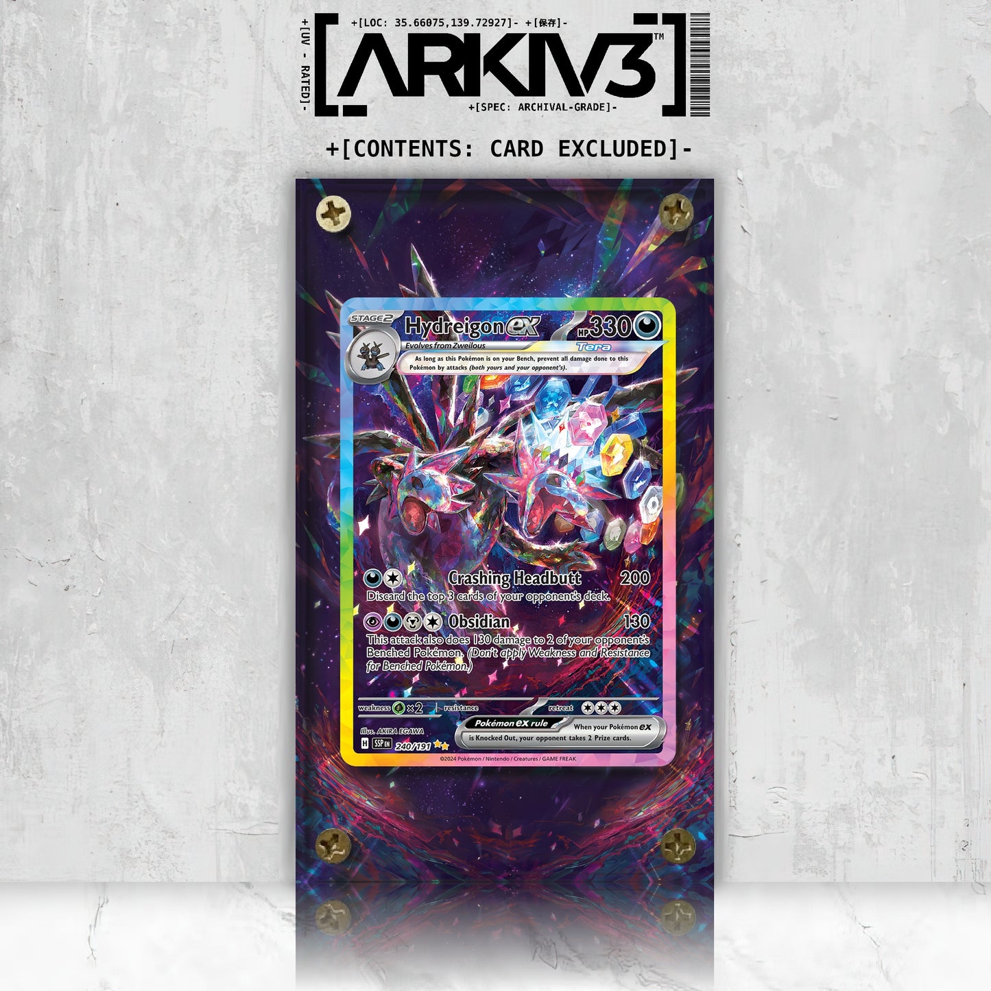[UNIT: 240/191] // Hydreigon ex Extended Art Display Case - Raw