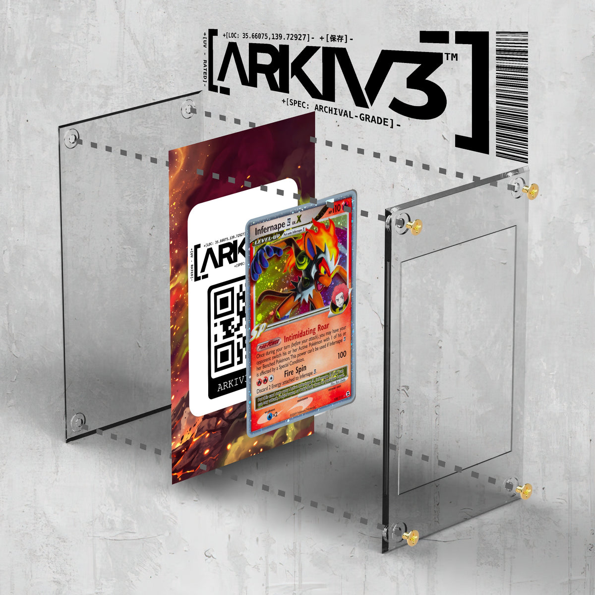 [UNIT: 108/111] // Infernape LV. X Extended Art Display Case - Raw