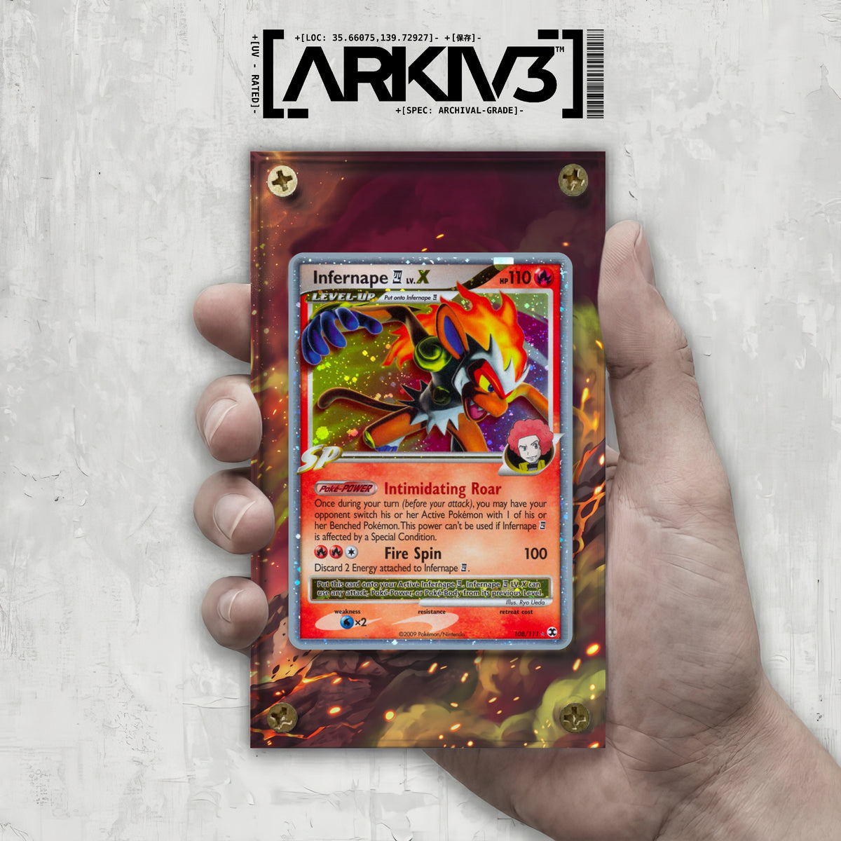 [UNIT: 108/111] // Infernape LV. X Extended Art Display Case - Raw