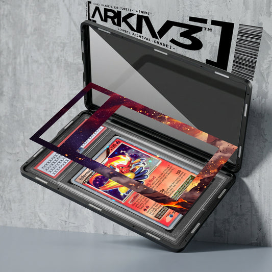 ARKIV3 PSA graded exploded mockup
