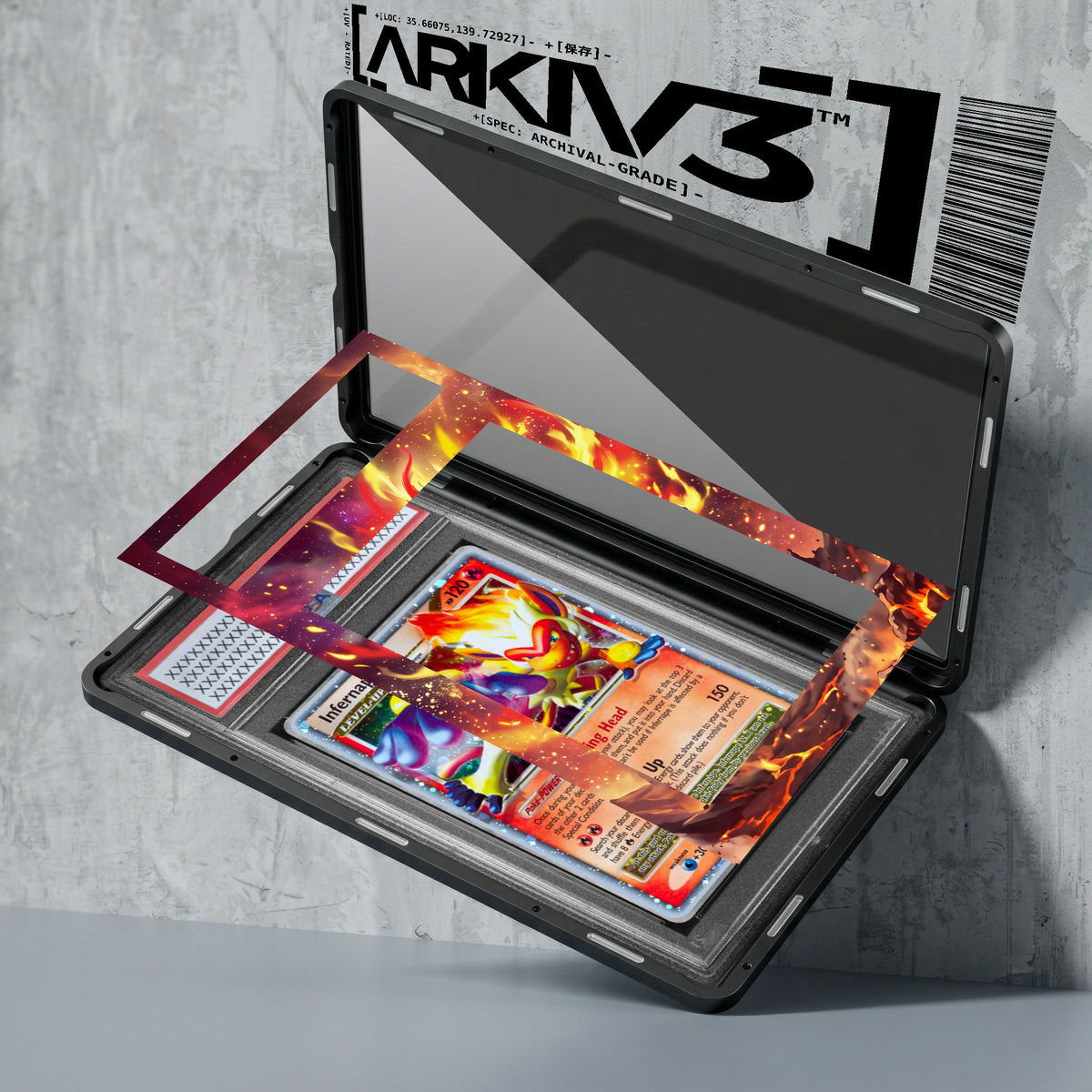 ARKIV3 PSA graded exploded mockup