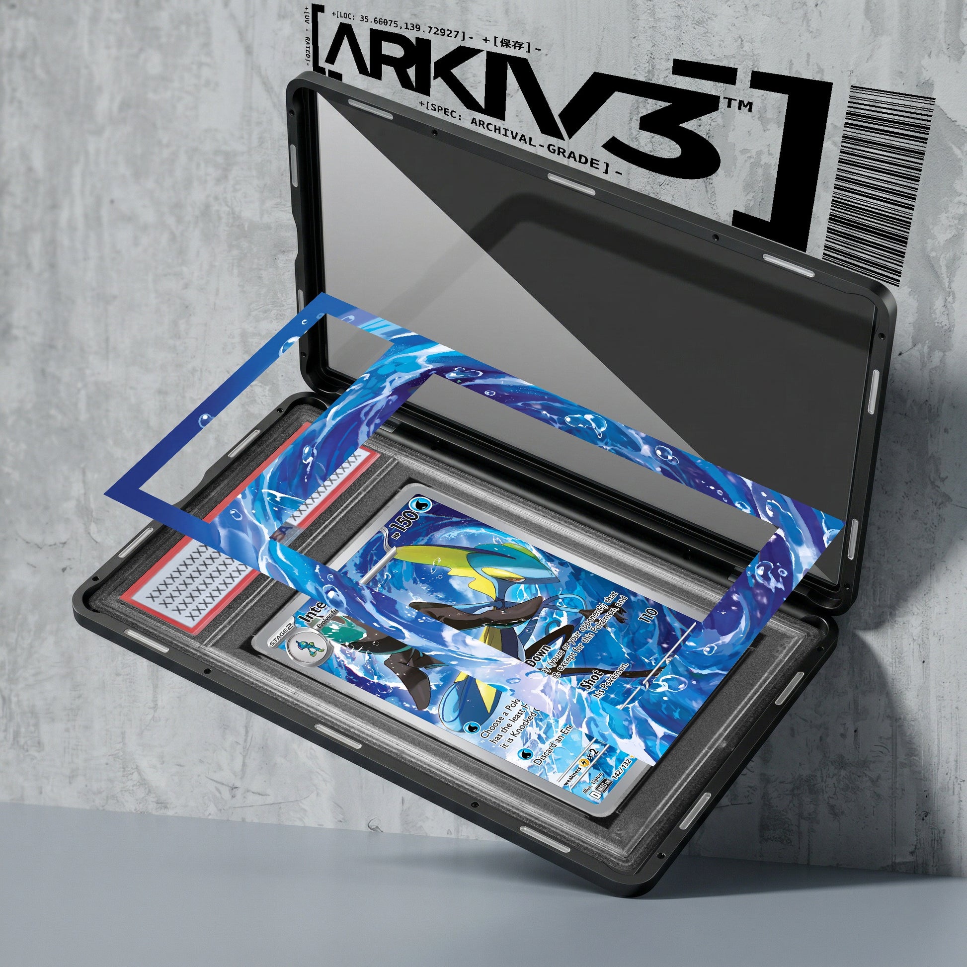ARKIV3 PSA graded exploded mockup