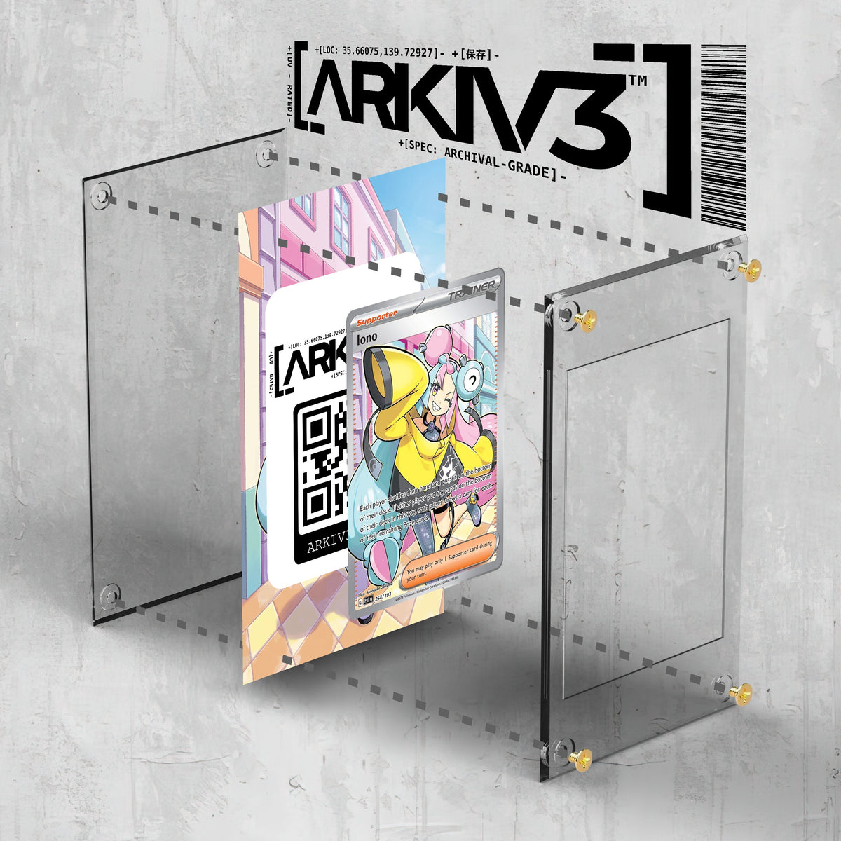 [UNIT: 254/193] // Iono Extended Art Display Case - Raw