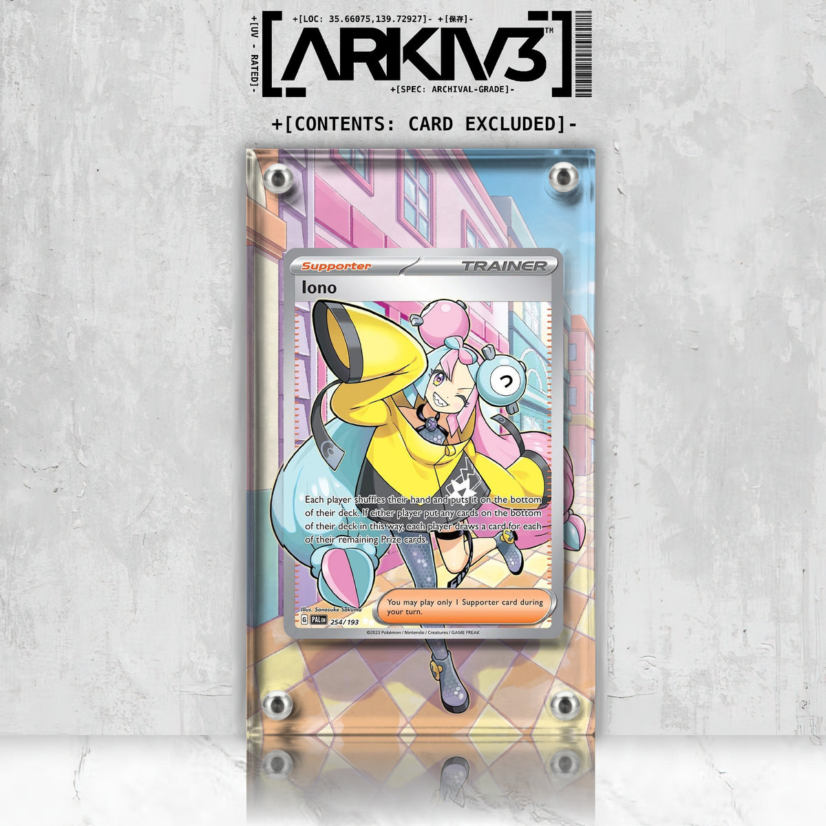 [UNIT: 254/193] // Iono Extended Art Display Case - Raw
