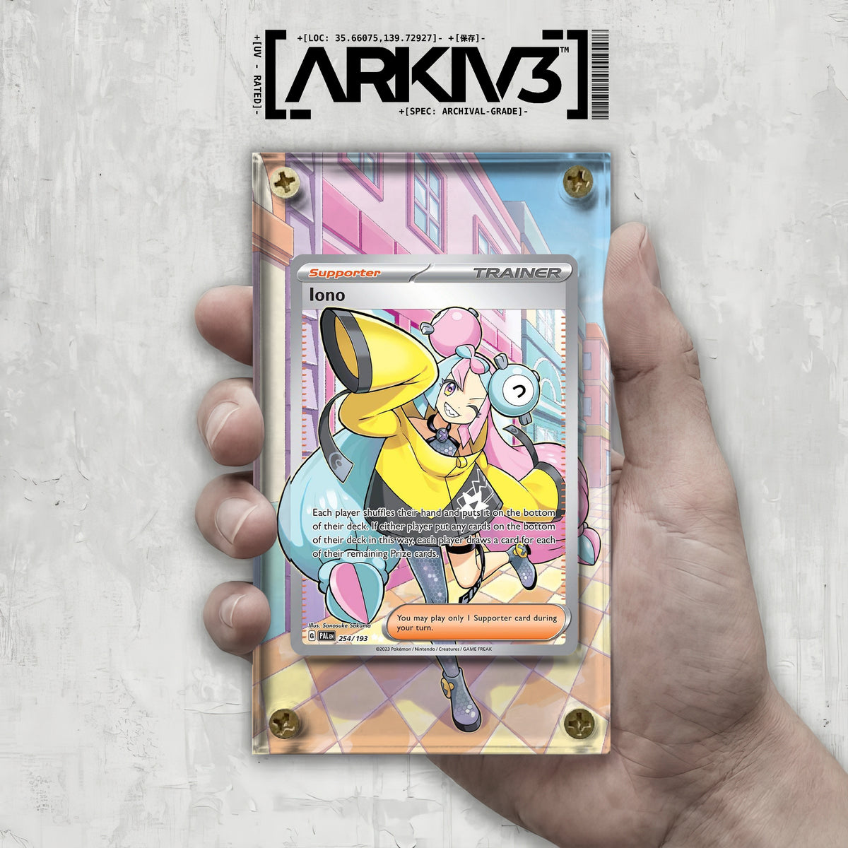 [UNIT: 254/193] // Iono Extended Art Display Case - Raw