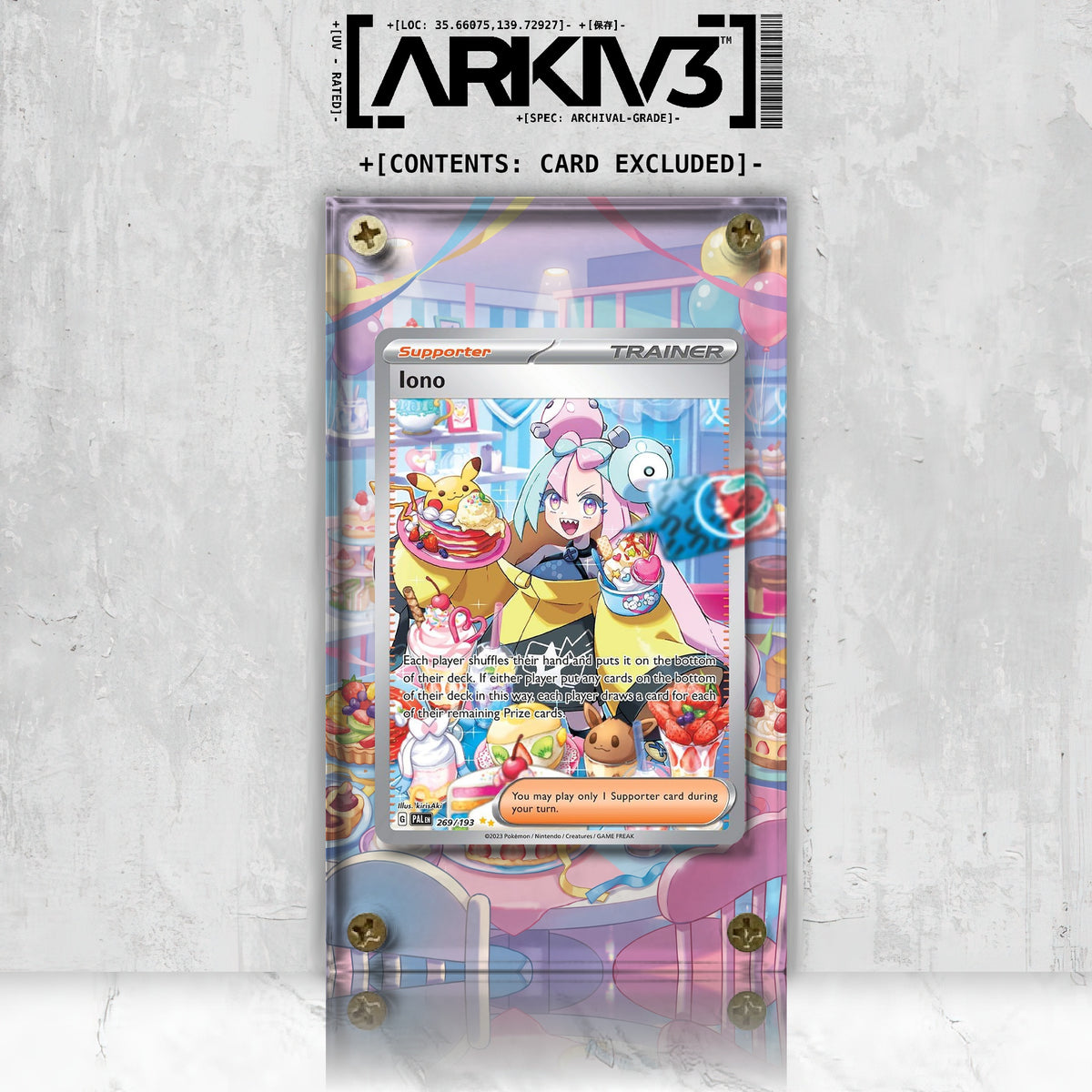 [UNIT: 269/193] // Iono Extended Art Display Case - Raw