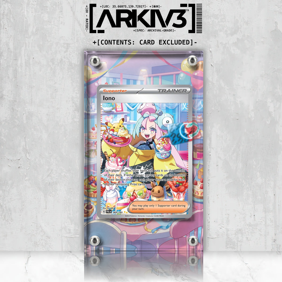 [UNIT: 269/193] // Iono Extended Art Display Case - Raw