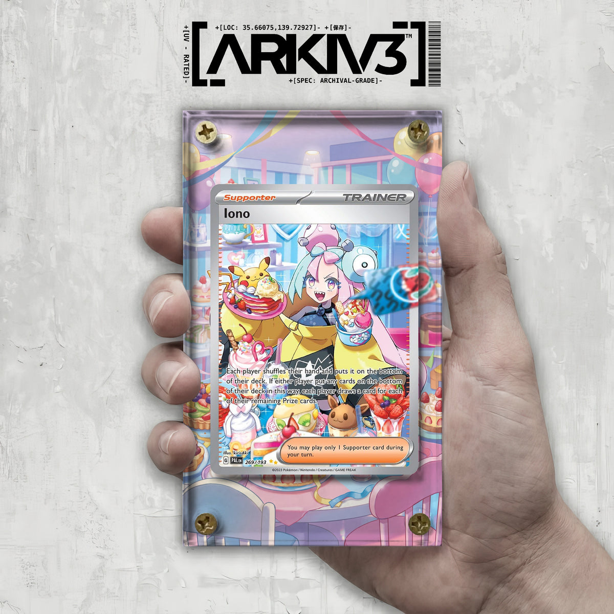 [UNIT: 269/193] // Iono Extended Art Display Case - Raw