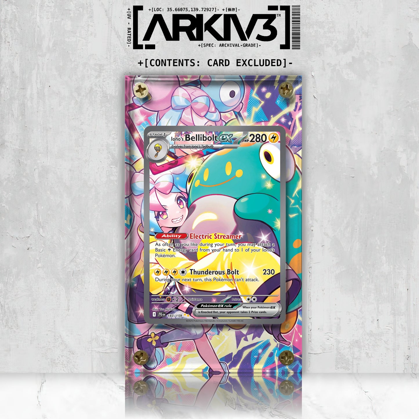 [UNIT: 183/159] // Iono's Bellibolt ex Extended Art Display Case - Raw