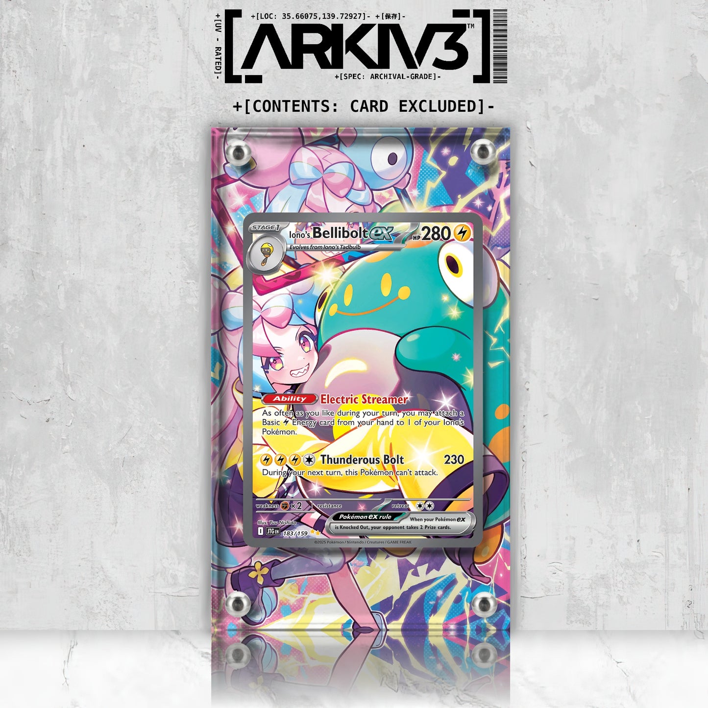 [UNIT: 183/159] // Iono's Bellibolt ex Extended Art Display Case - Raw