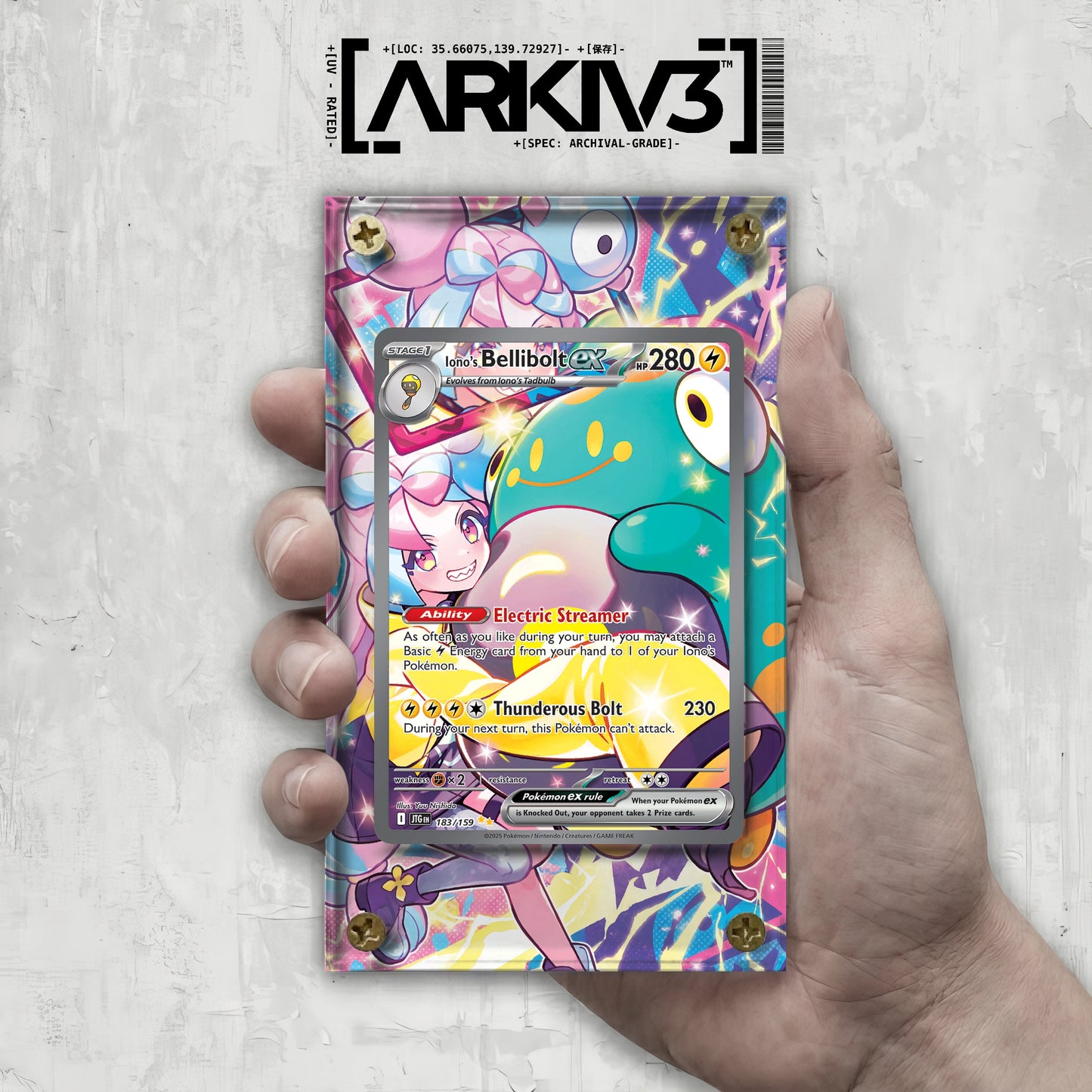 [UNIT: 183/159] // Iono's Bellibolt ex Extended Art Display Case - Raw