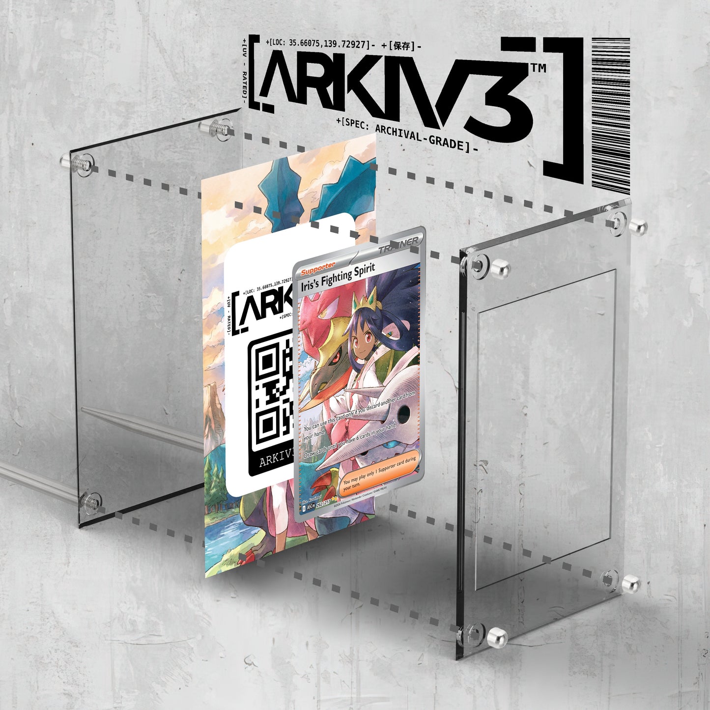 [UNIT: 292/217] // Iris's Fighting Spirit Extended Art Display Case - Raw