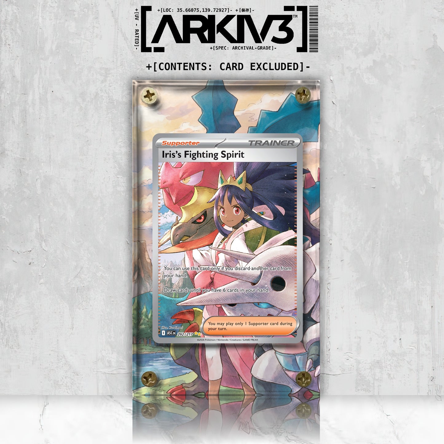 [UNIT: 292/217] // Iris's Fighting Spirit Extended Art Display Case - Raw