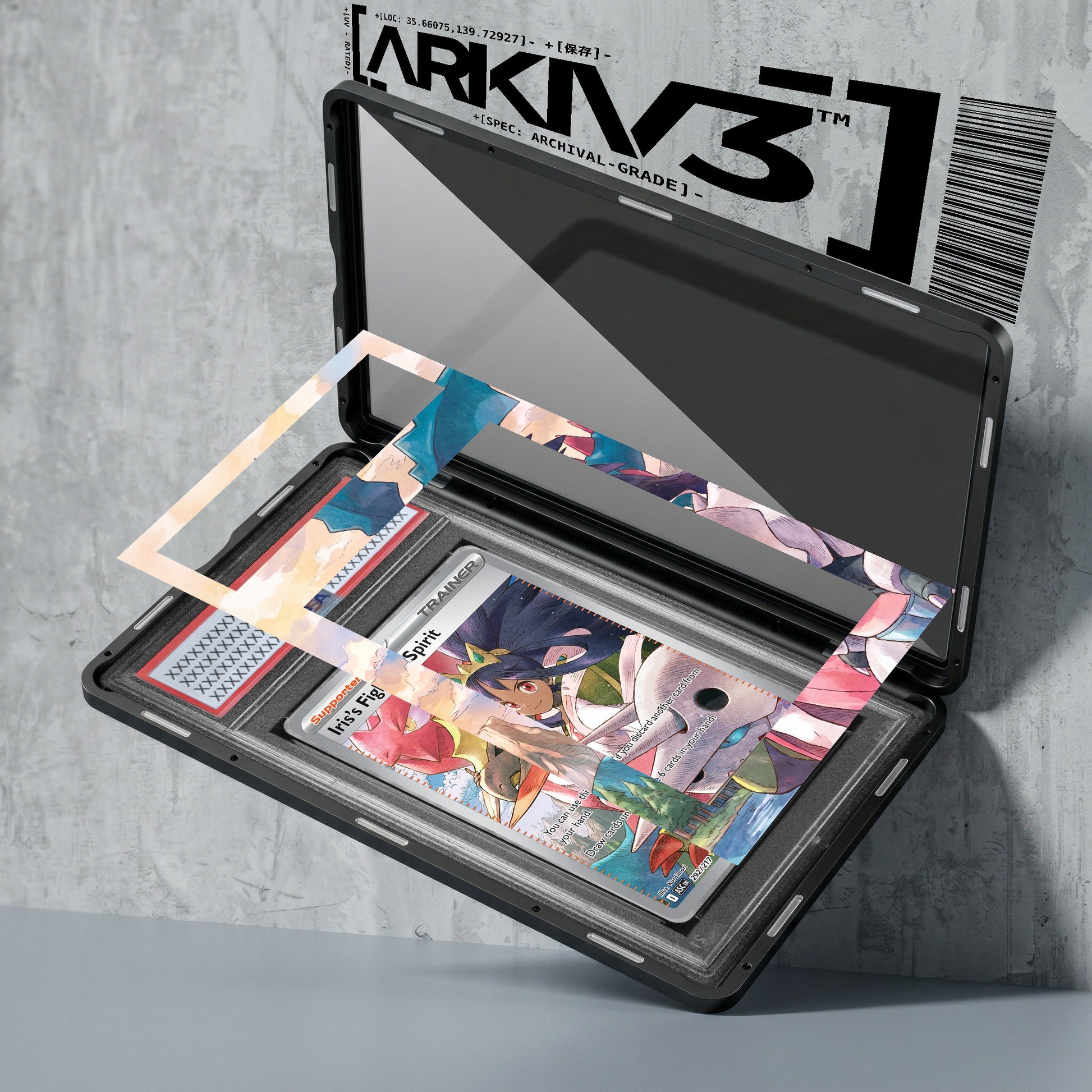 ARKIV3 PSA graded exploded mockup