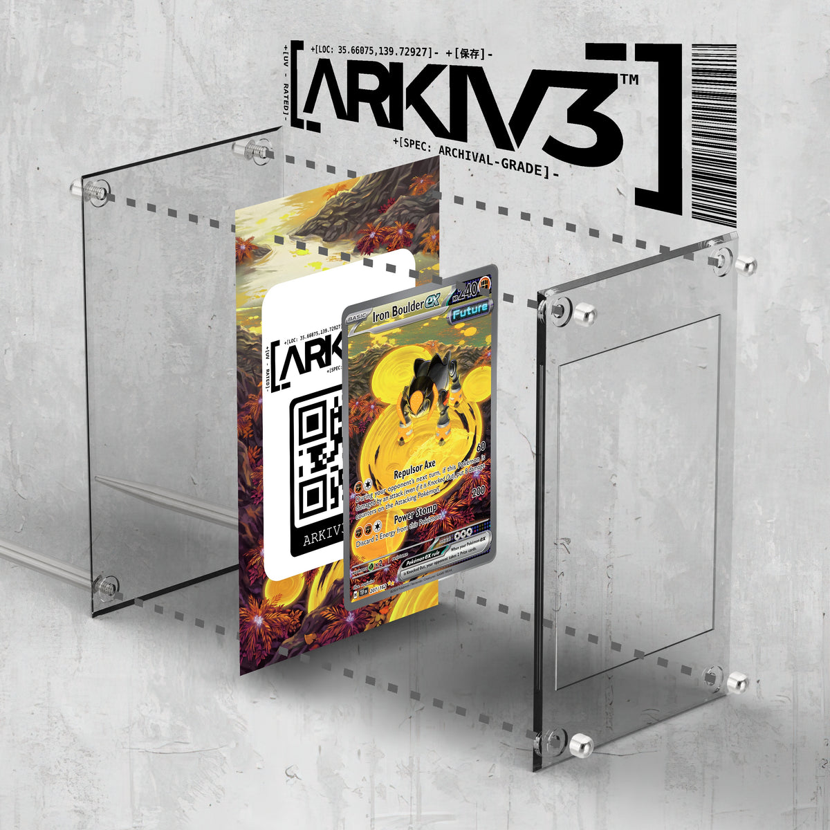 [UNIT: 207/162] // Iron Boulder ex Extended Art Display Case - Raw