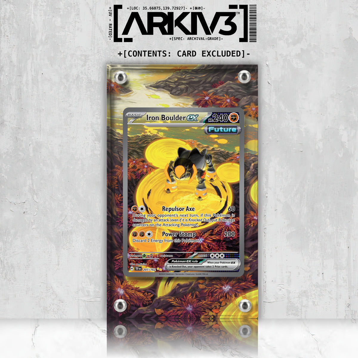 [UNIT: 207/162] // Iron Boulder ex Extended Art Display Case - Raw