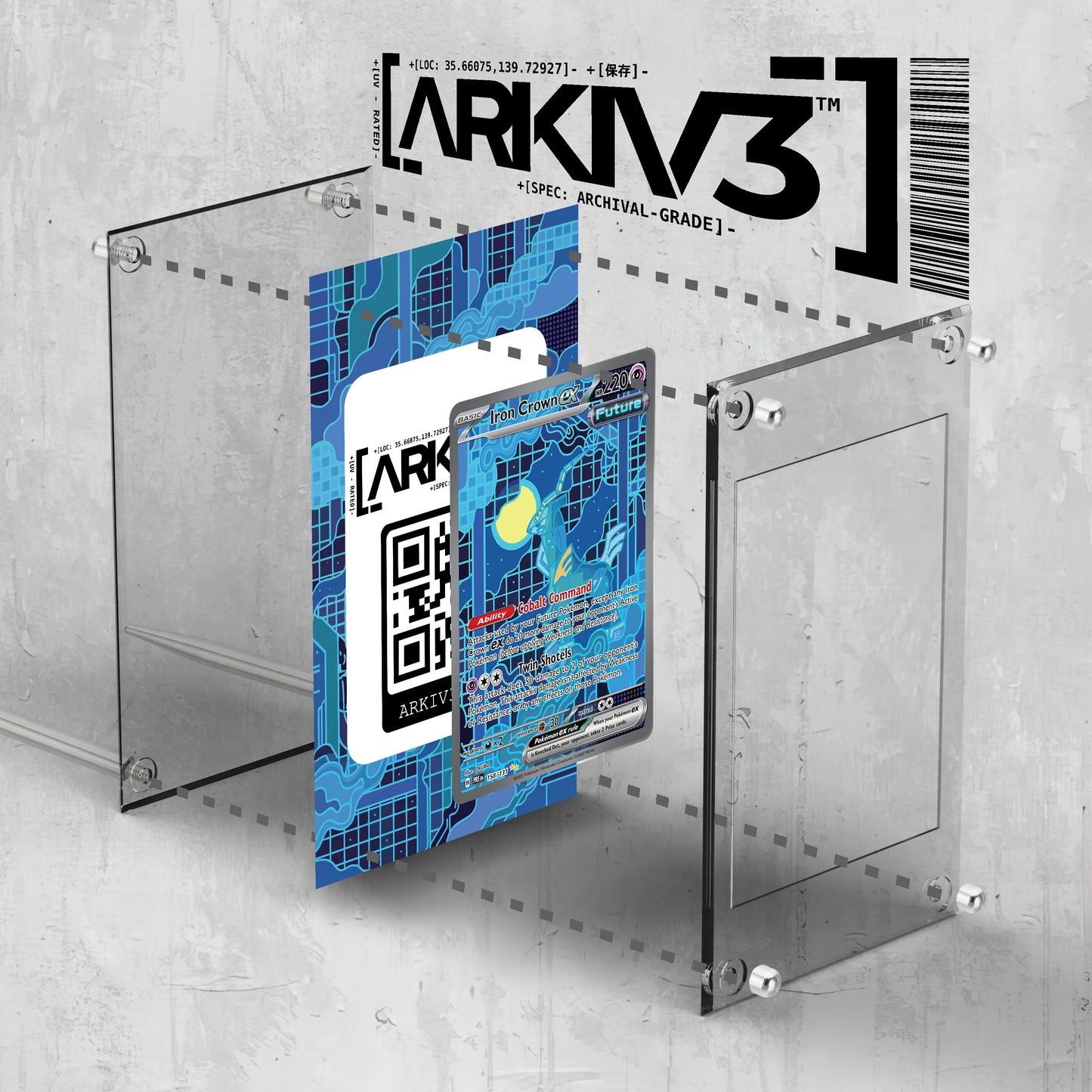 [UNIT: 158/131] // Iron Crown ex Extended Art Display Case - Raw