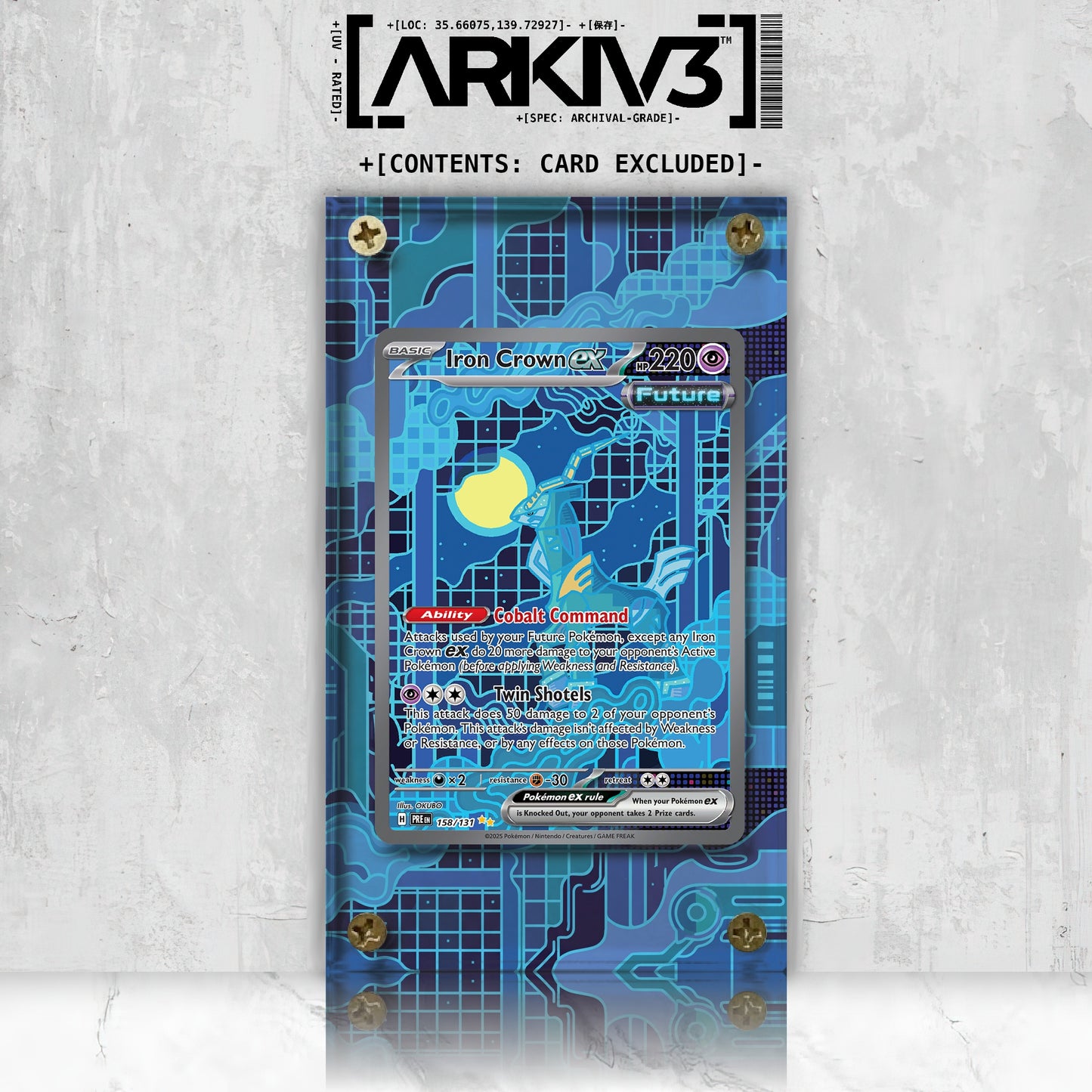[UNIT: 158/131] // Iron Crown ex Extended Art Display Case - Raw