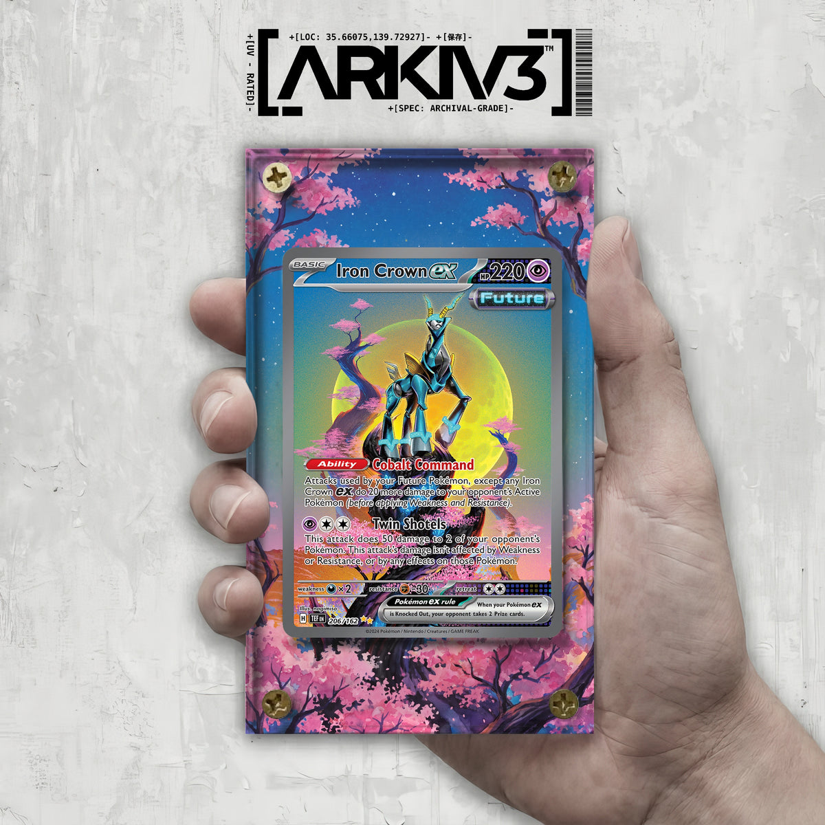 [UNIT: 206/162] // Iron Crown ex Extended Art Display Case - Raw