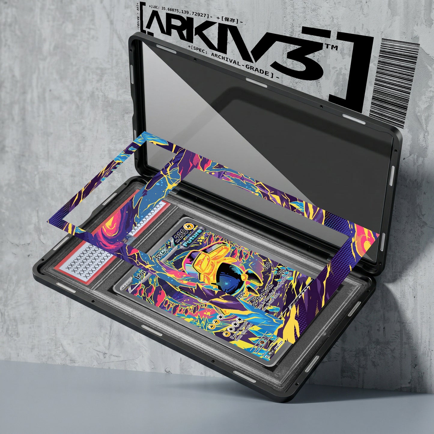 ARKIV3 PSA graded exploded mockup