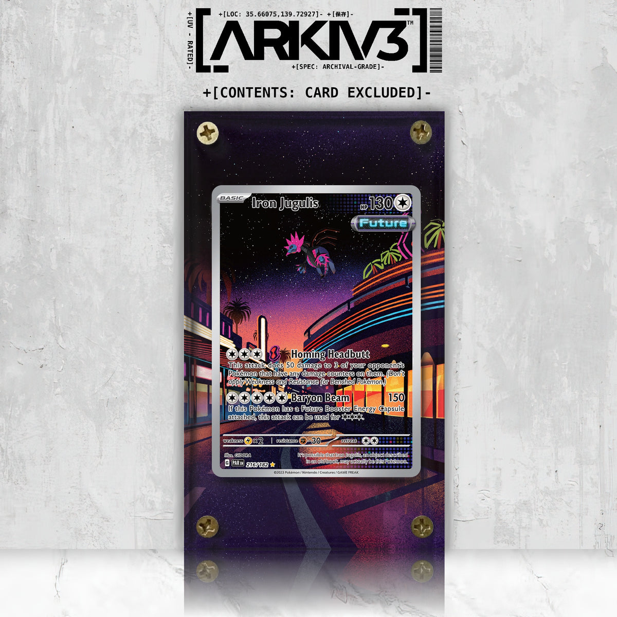 [UNIT: 216/182] // Iron Jugulis Extended Art Display Case - Raw