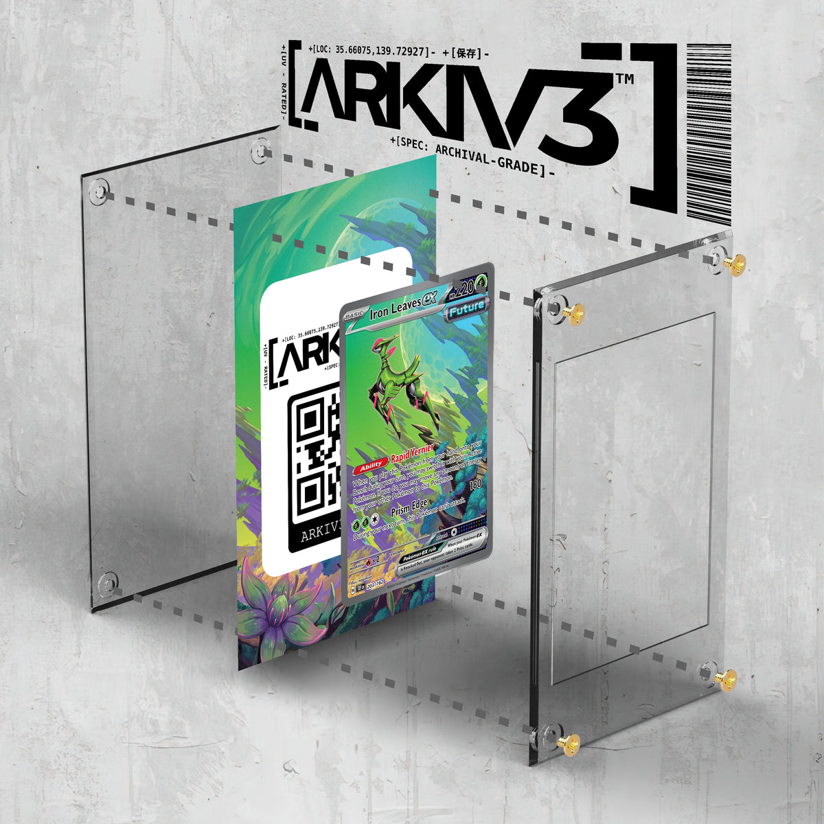 [UNIT: 203/162] // Iron Leaves ex Extended Art Display Case - Raw