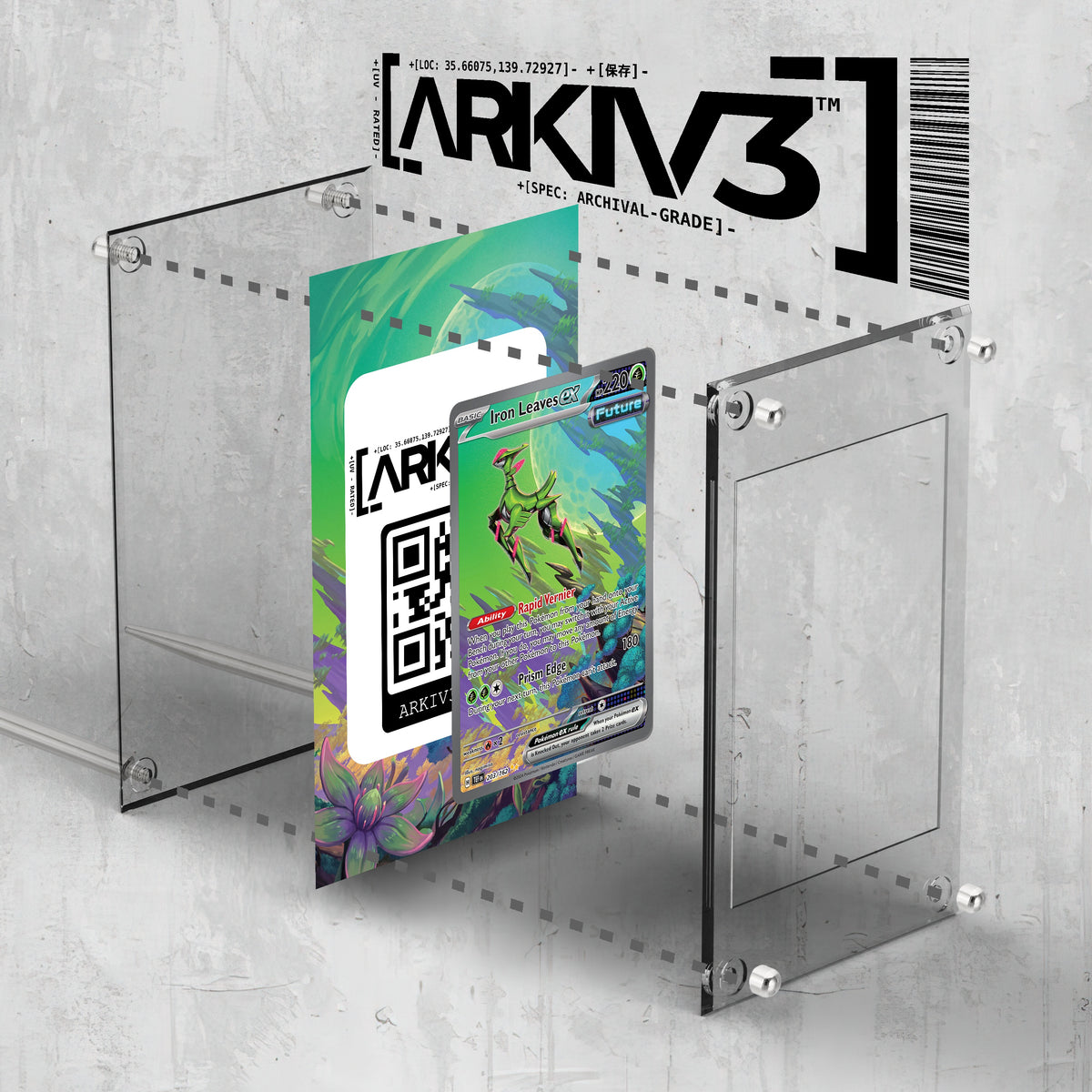 [UNIT: 203/162] // Iron Leaves ex Extended Art Display Case - Raw