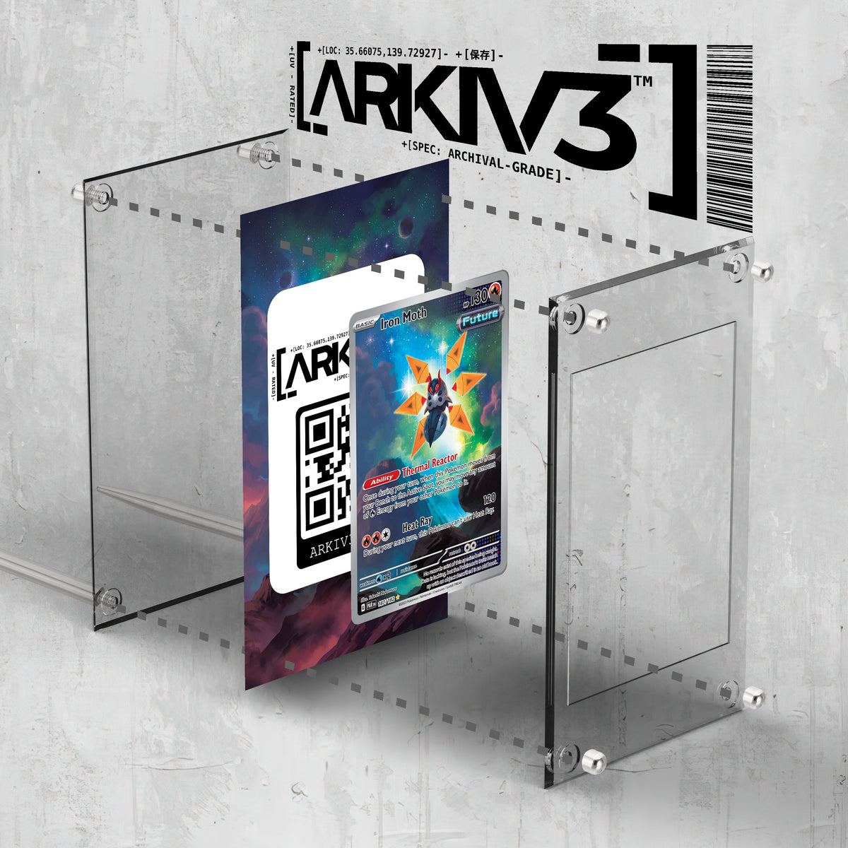 [UNIT: 187/182] // Iron Moth Extended Art Display Case - Raw