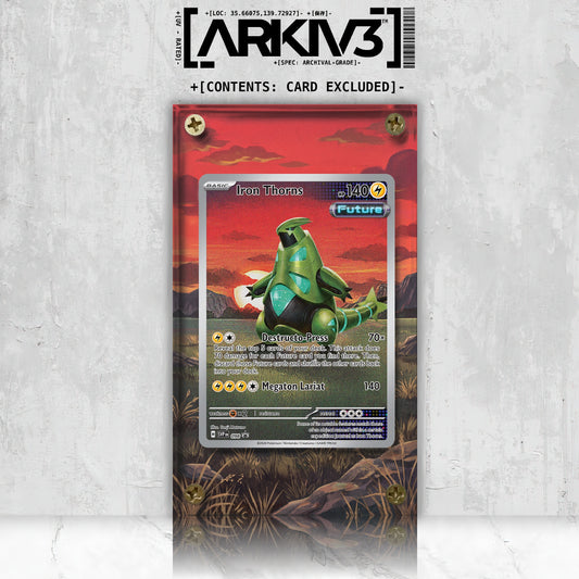 [UNIT: 98] // Iron Thorns Extended Art Display Case - Raw